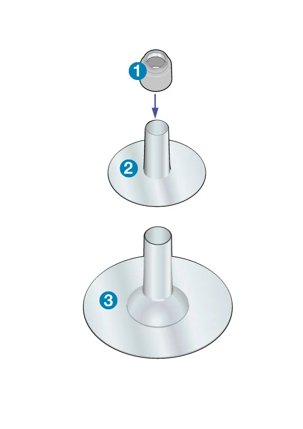 garde-corps de sécurité en aluminium Barrial sabot D fixation sur dalle à travers l'étanchéité