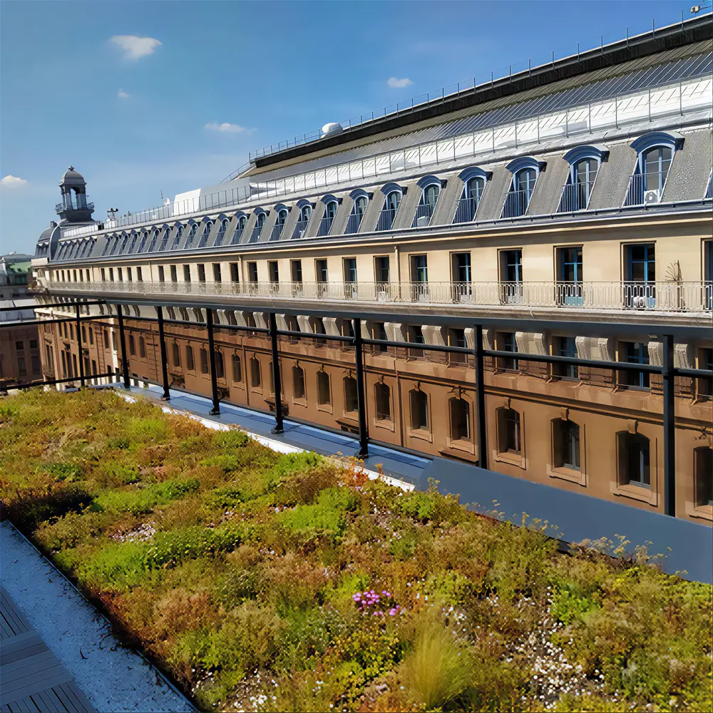 garde-corps de sécurité en aluminium Barrial décor habillage vitrée chantier