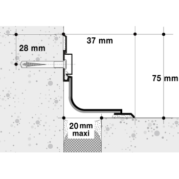 Façanet 90 avec cache angle